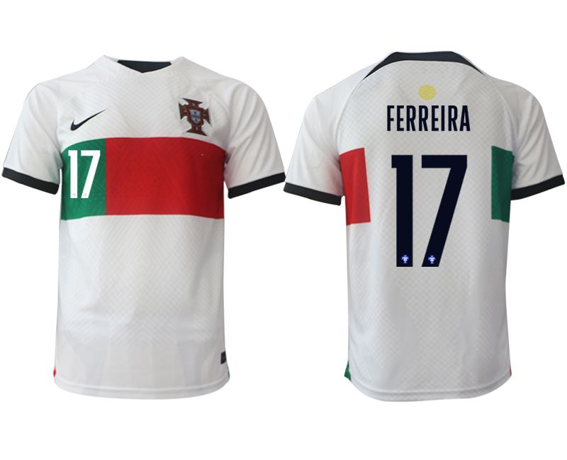 Men 2022 World Cup National Team Portugal away aaa versio white 17 Soccer Jersey